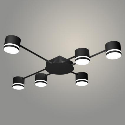 Люстра XI3765/6 BK черный 6х15W GX53 d840 h90, HN25